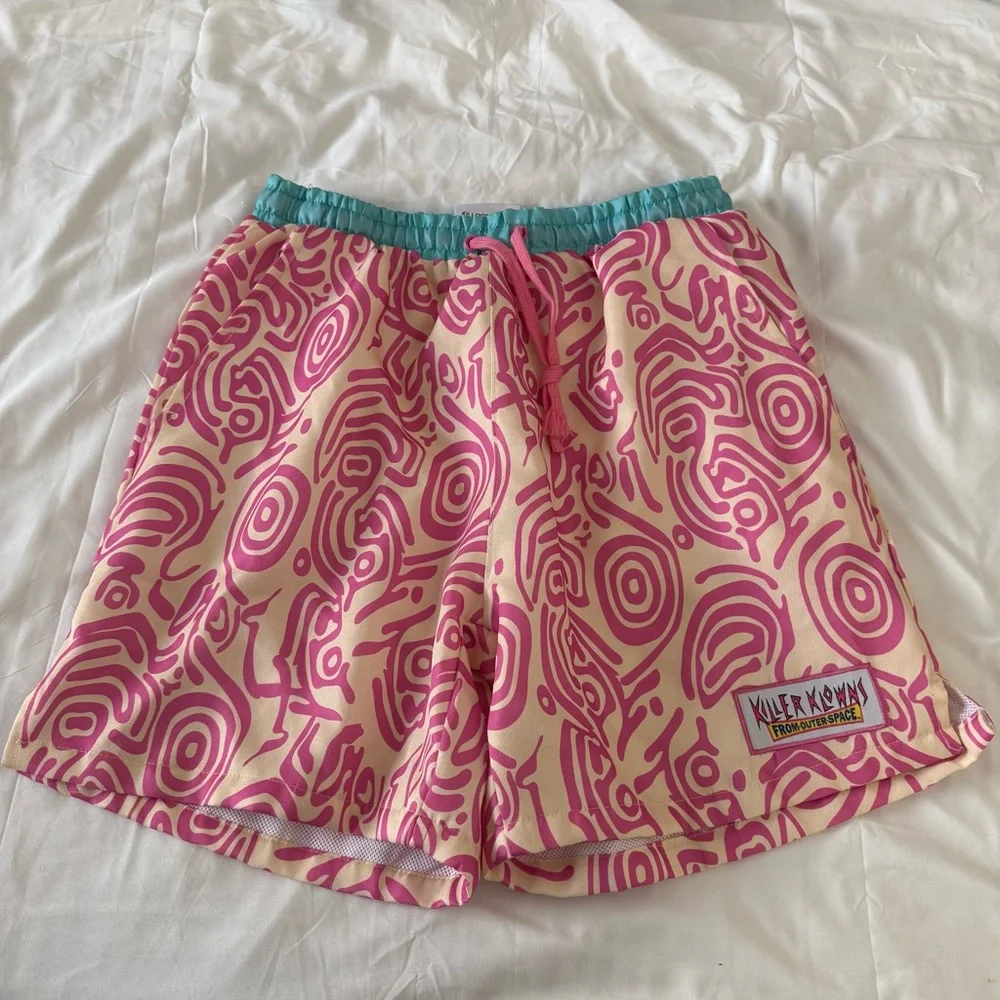 Loot Crate Killer Klowns Chubby Volley Shorts Men’s Size Pink Blue 2XL - Picture 1 of 9